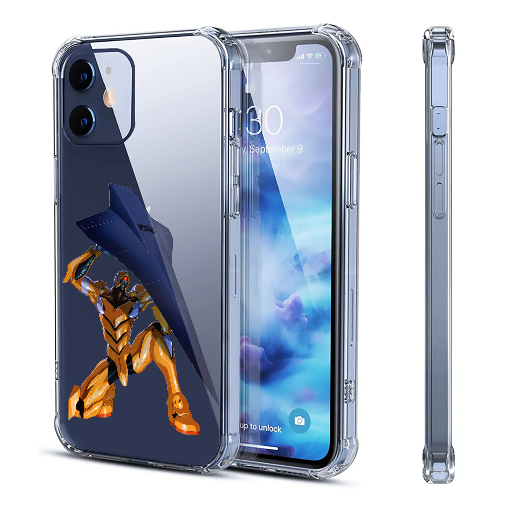 （画像用） EVA 新世紀エヴァンゲリオン 【iPhone 12シリーズ対応】透明スマホケース（クリアソフトケース）